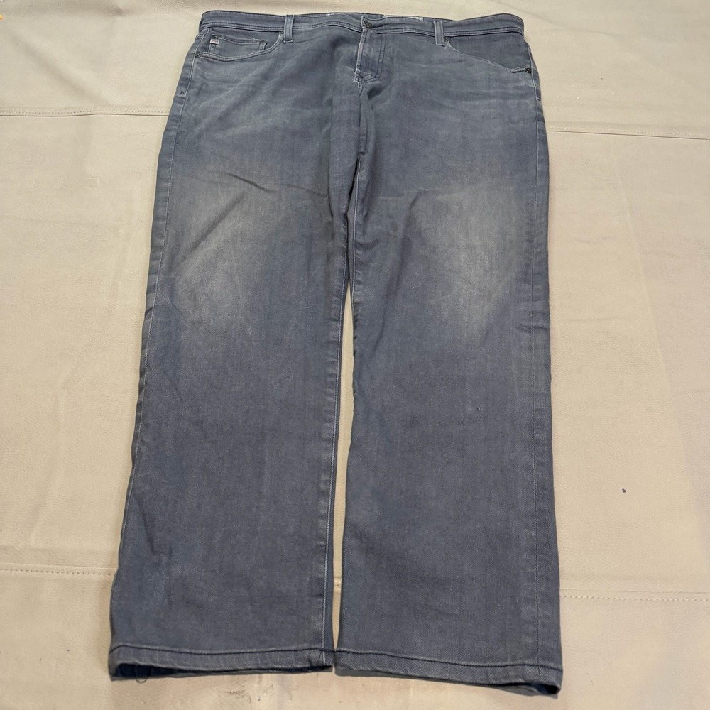 AG Jean Tellis Modern Slim Men Gray‎ 40x33 Med Wash Y2K Skate Preppy Minimalist-